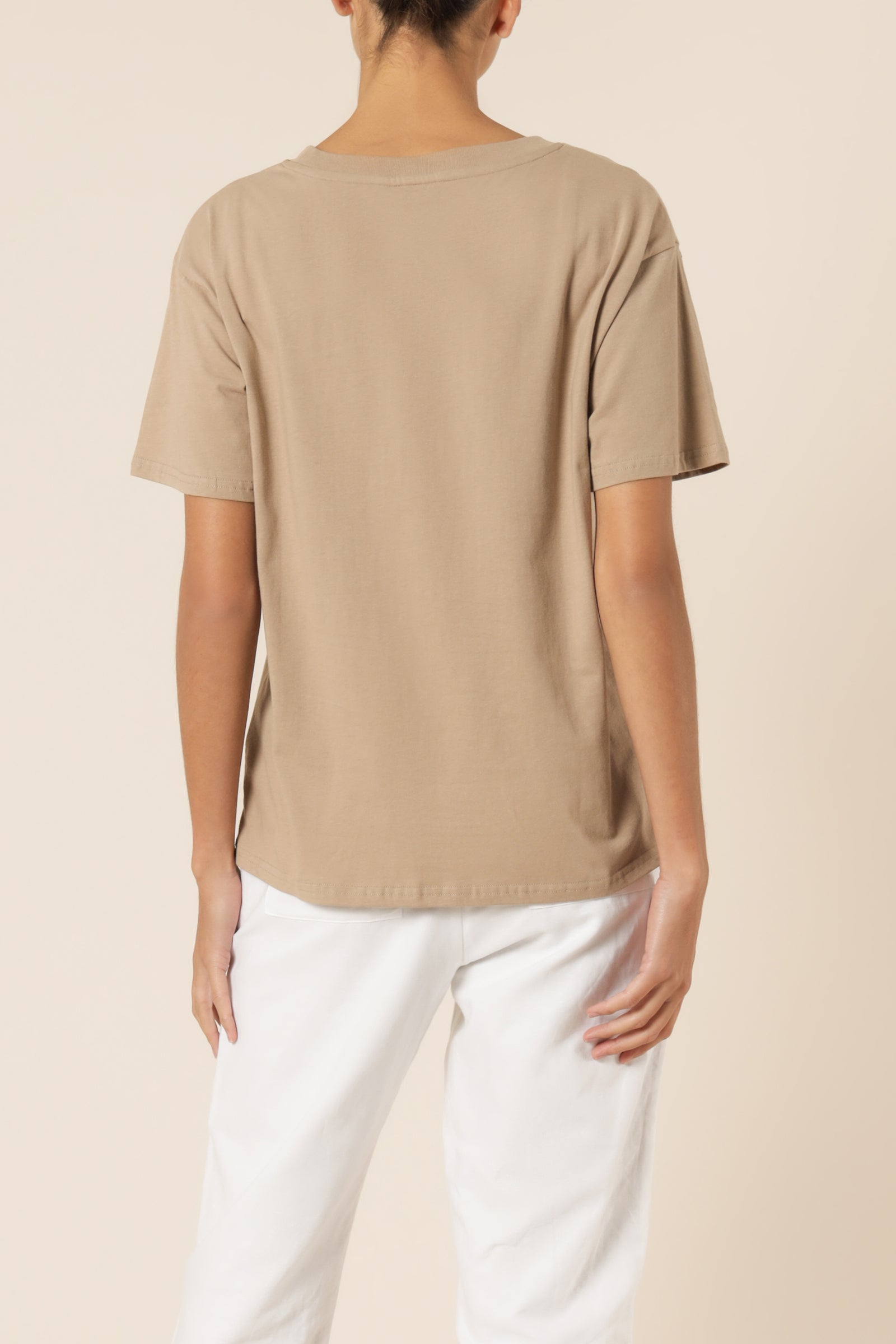 Nude Lucy Frankie Boyfriend Tee Mocha Top 