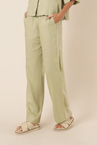 Nude Lucy nude linen lounge pant washed sage pants