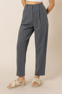 Nude Lucy finley pinstripe tailored pant navy pinstripe pants