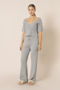 Nude Lucy celia knit top grey marle knits