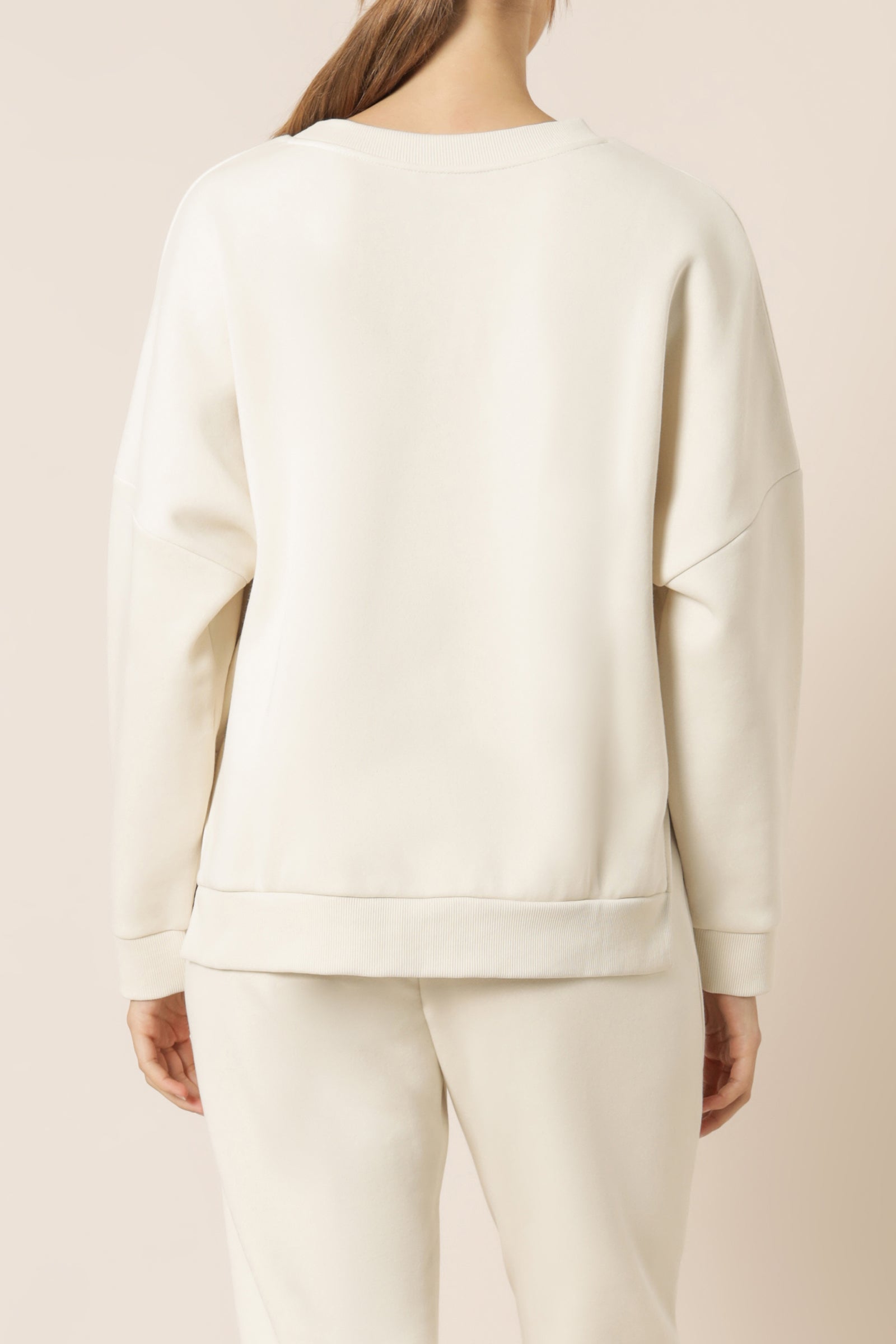 Nude Lucy carter classic oversized sweat ecru sweats