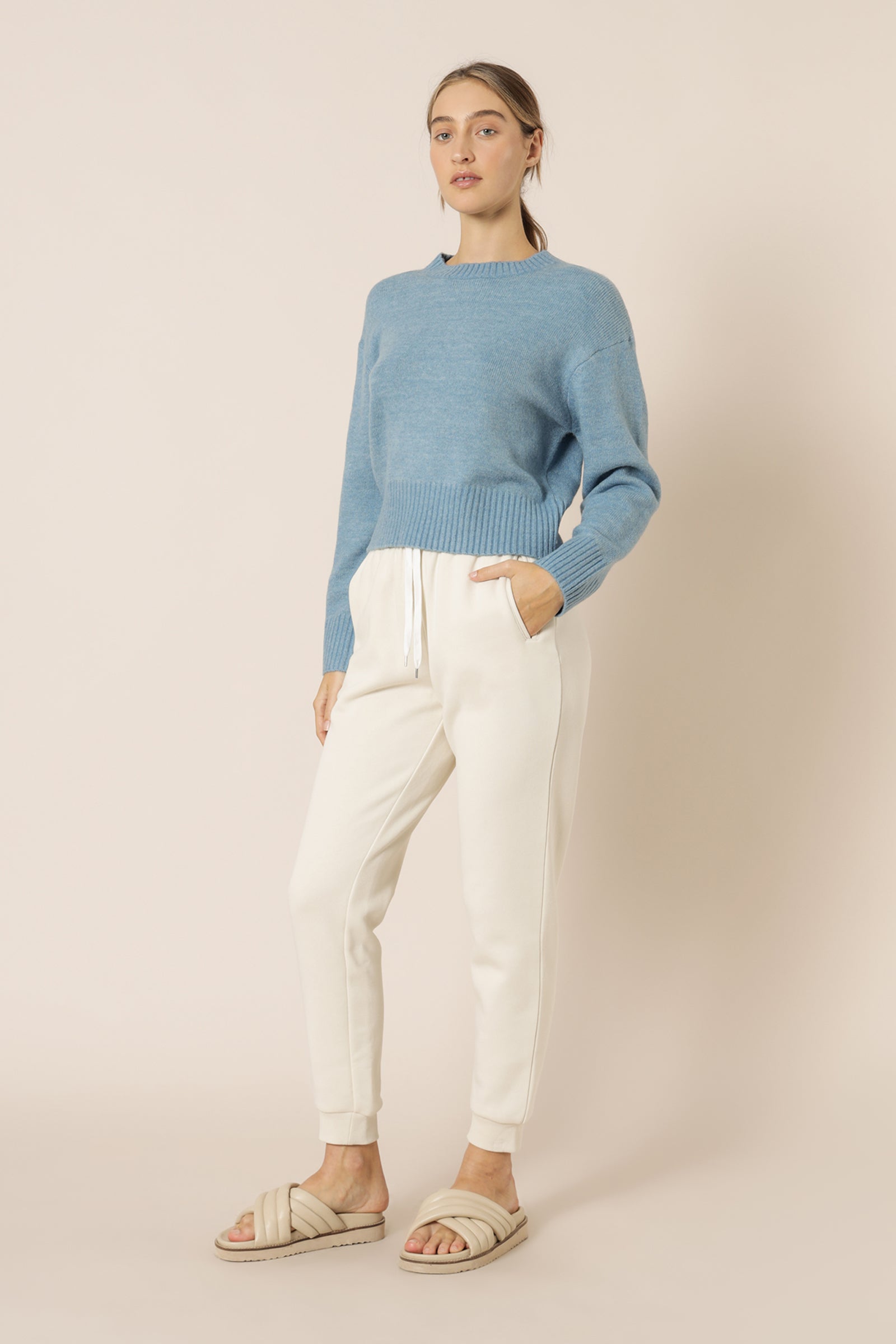 Nude Lucy Ari Knit Jumper Denim Blue Knits 