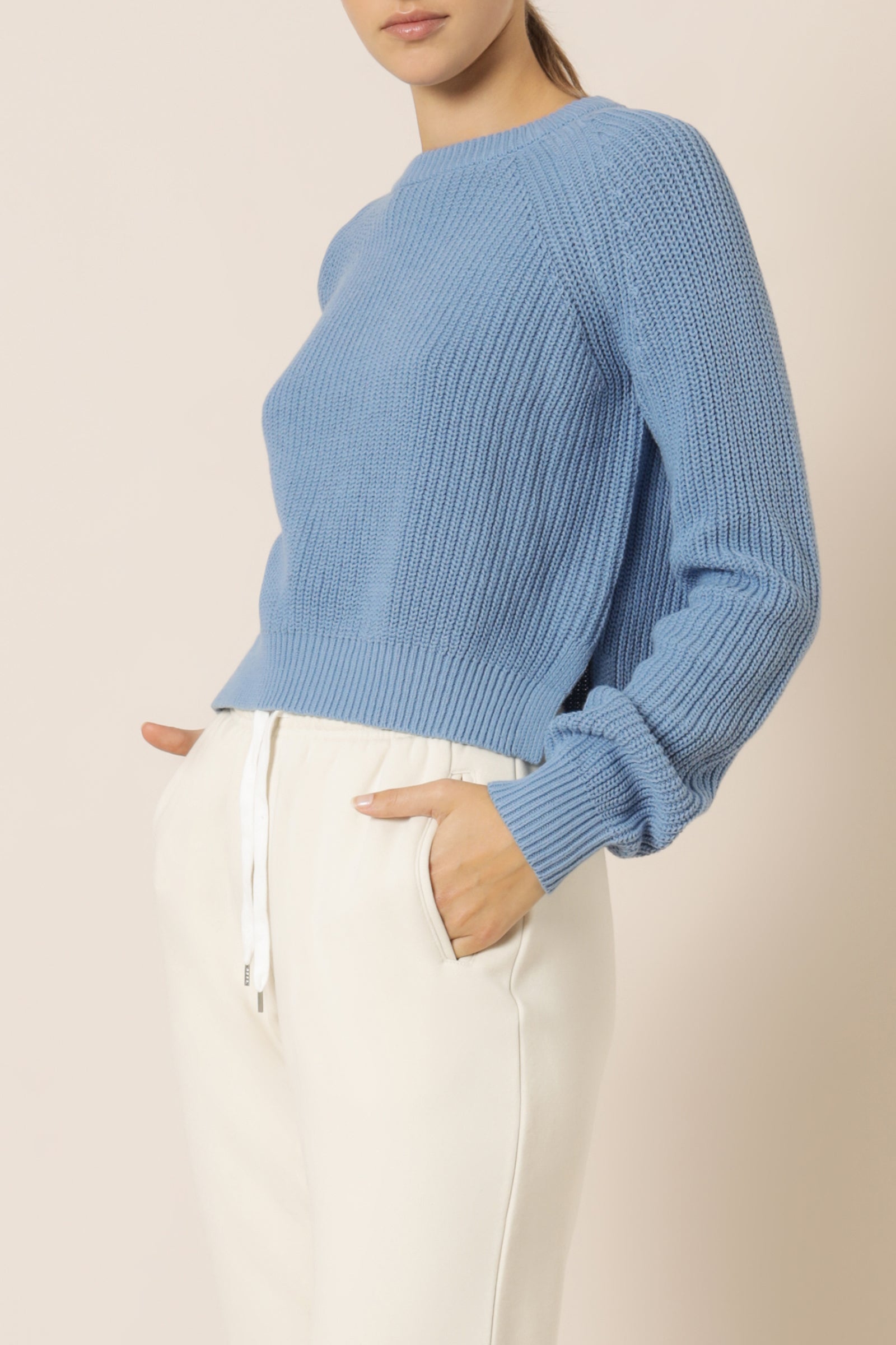 Nude Lucy Kallie Knit Jumper Denim Blue Knits 