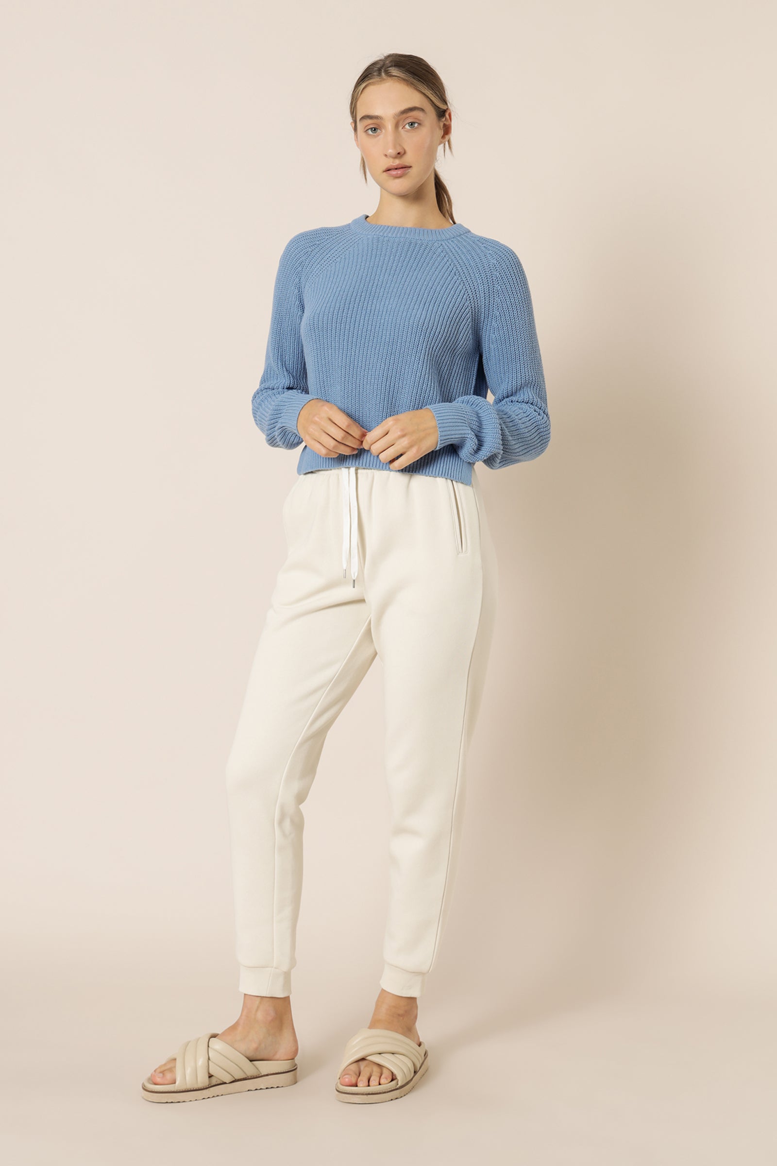 Nude Lucy Kallie Knit Jumper Denim Blue Knits 