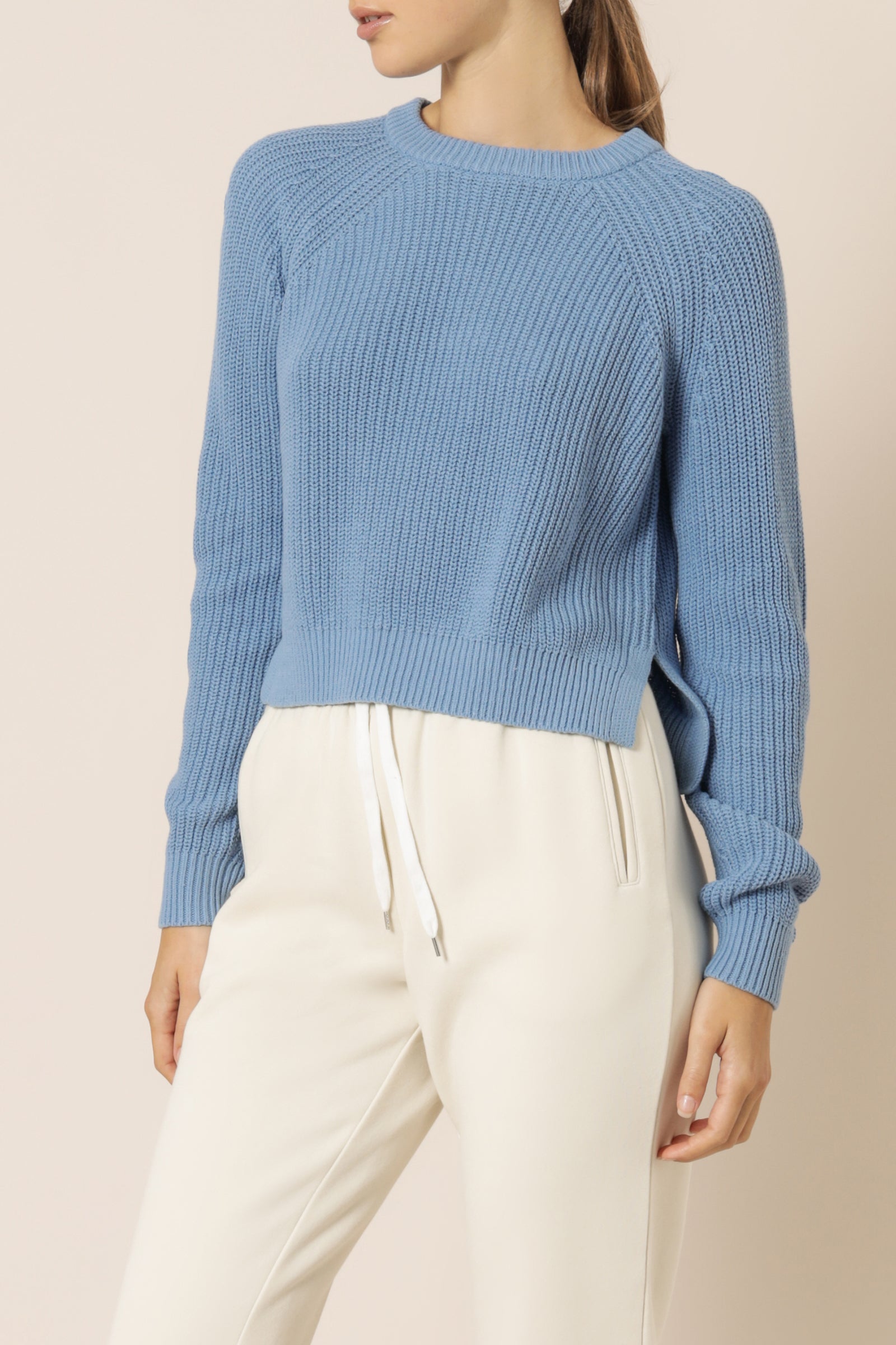 Nude Lucy Kallie Knit Jumper Denim Blue Knits 
