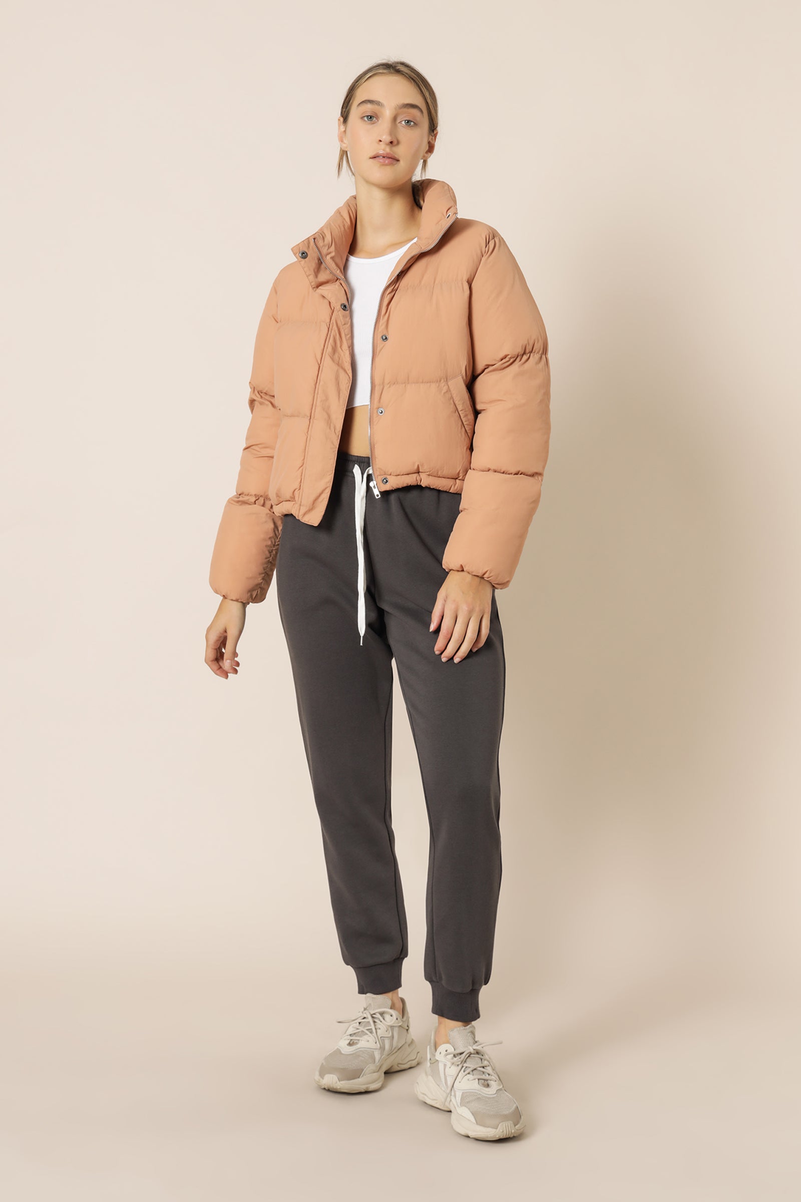 Nude Lucy Topher Puffer Jacket Bisque Jackets 