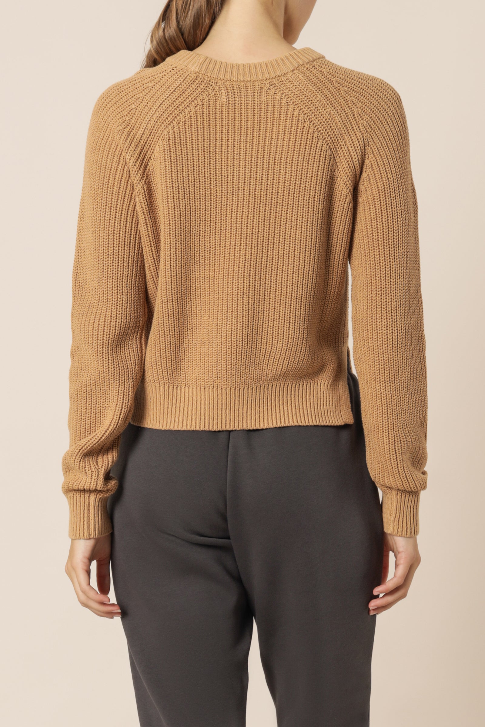 Nude Lucy Kallie Knit Jumper Tan Knits 