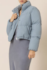Nude Lucy topher puffer jacket denim blue jackets