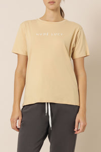 Nude Lucy Nude Lucy slogan tee honey top