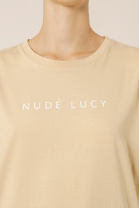 Nude Lucy Nude Lucy slogan tee honey top