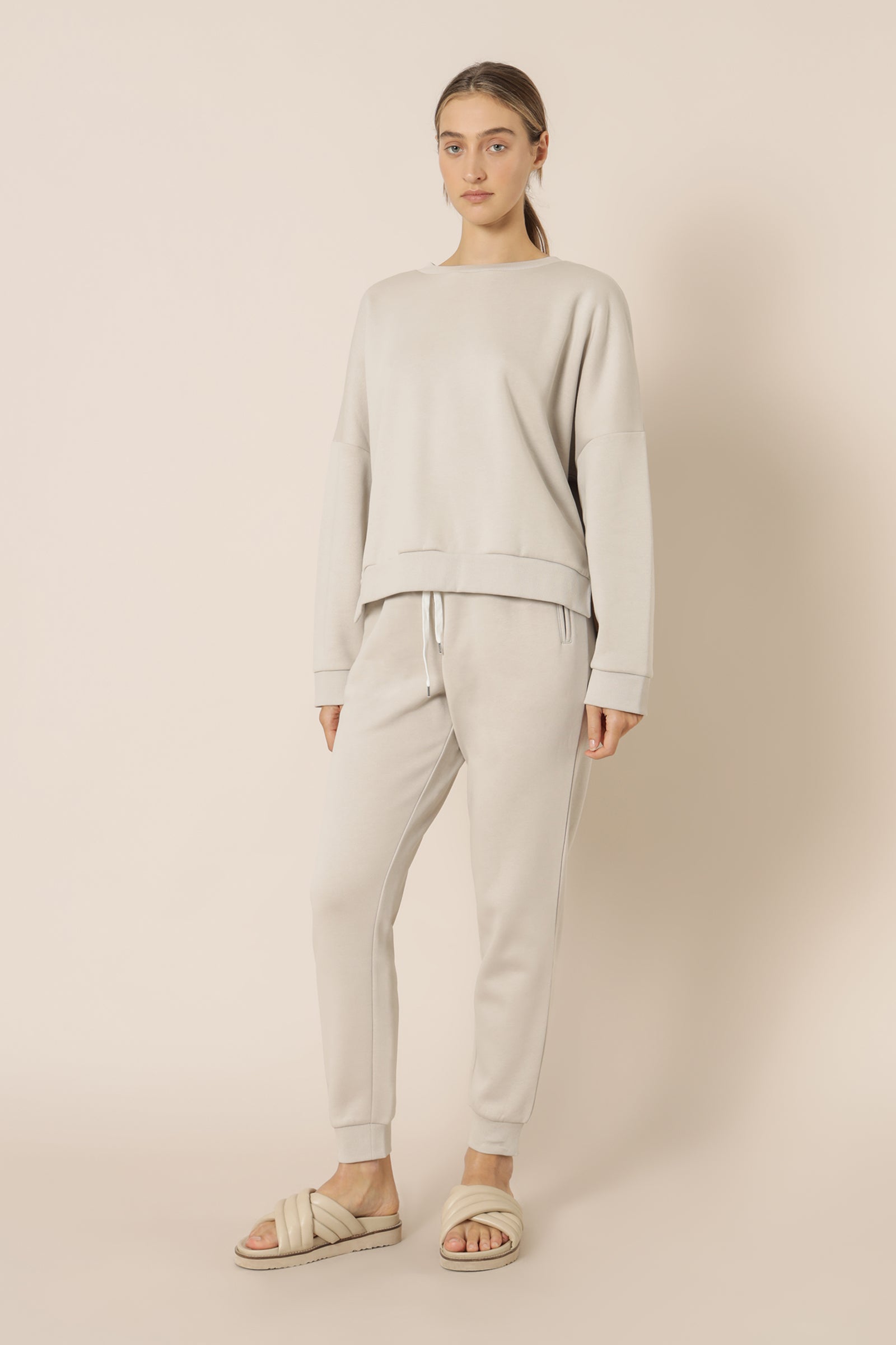 Nude Lucy Carter Classic Oversized Sweat Stone Sweats 