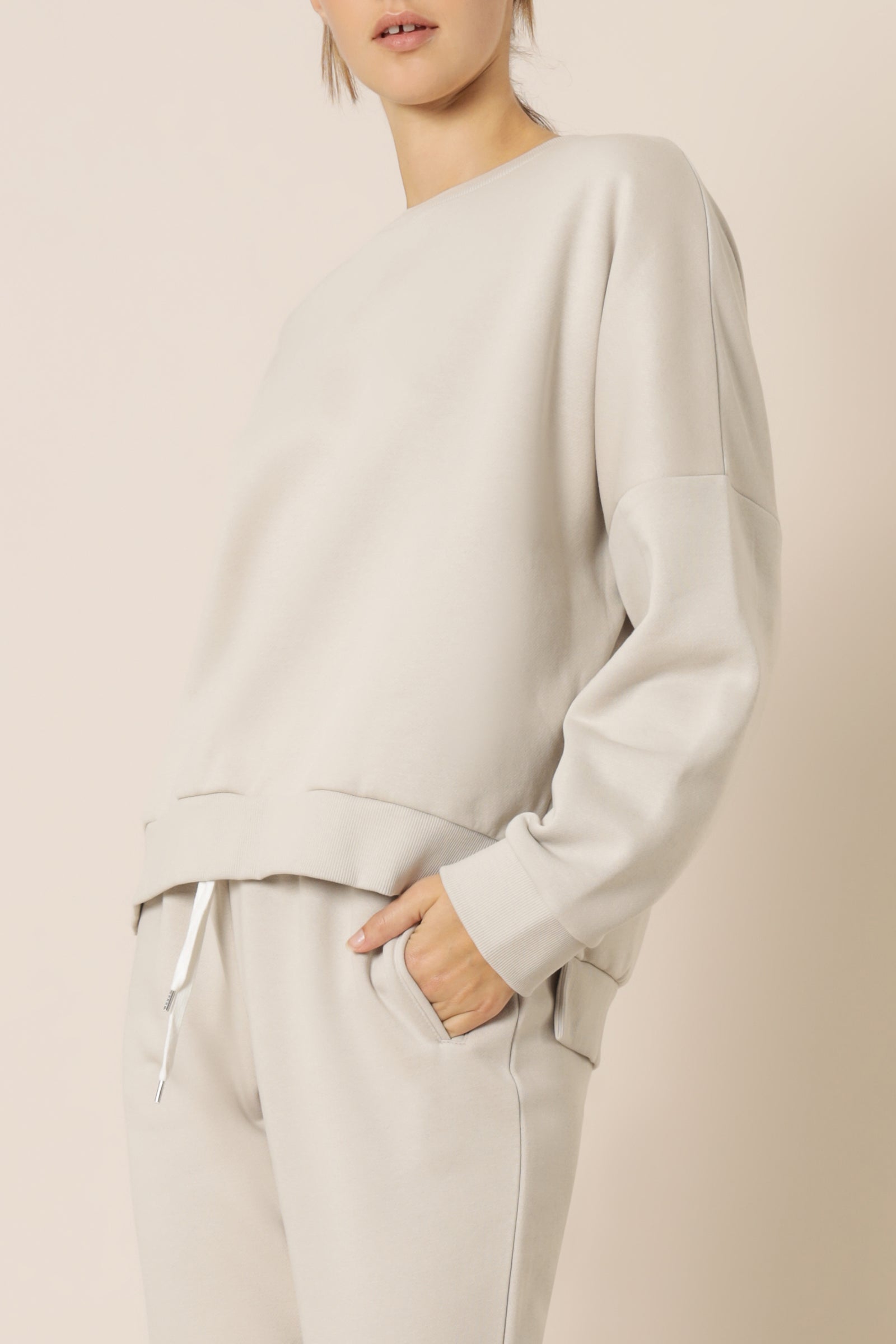 Nude Lucy Carter Classic Oversized Sweat Stone Sweats 