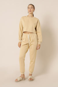 Nude Lucy carter classic crop sweat honey sweats