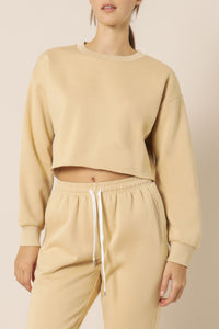 Nude Lucy carter classic crop sweat honey sweats