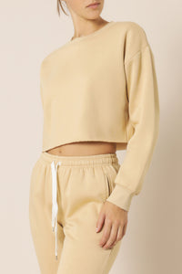 Nude Lucy carter classic crop sweat honey sweats