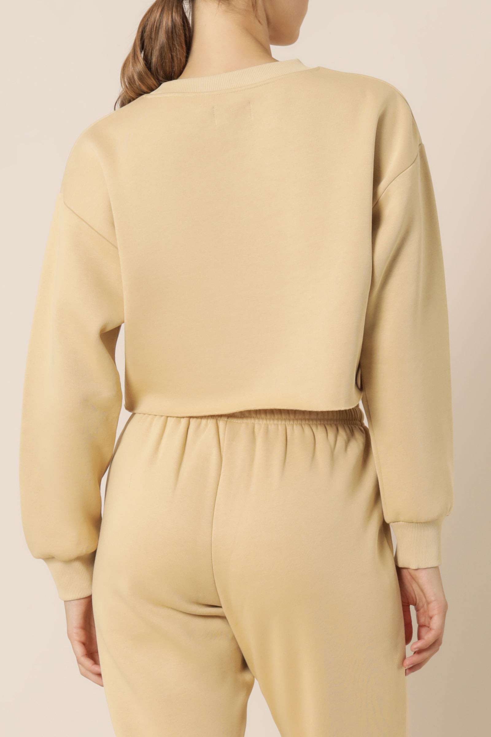 Nude Lucy Carter Classic Crop Sweat Honey Sweats 
