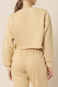 Nude Lucy carter classic crop sweat honey sweats