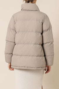 Nude Lucy topher longline puffer taupe jackets