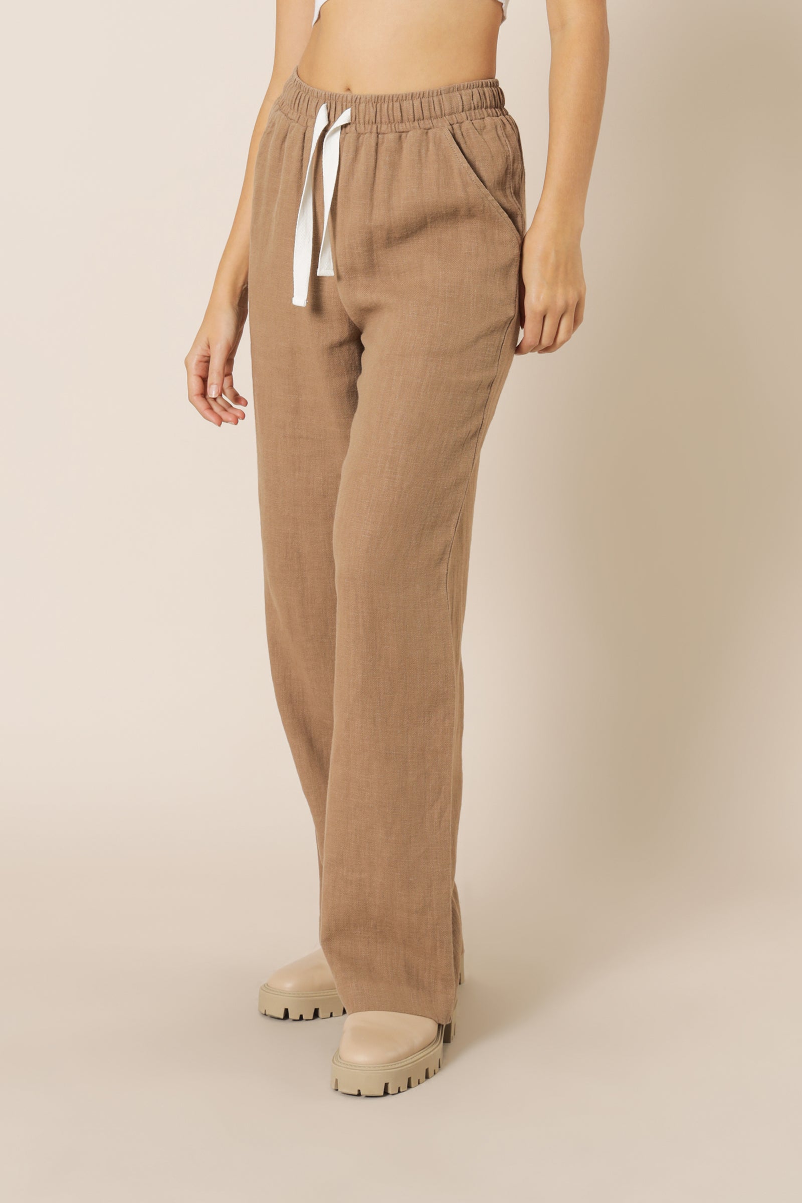 Nude Lucy marvin wide leg pant coffee pants