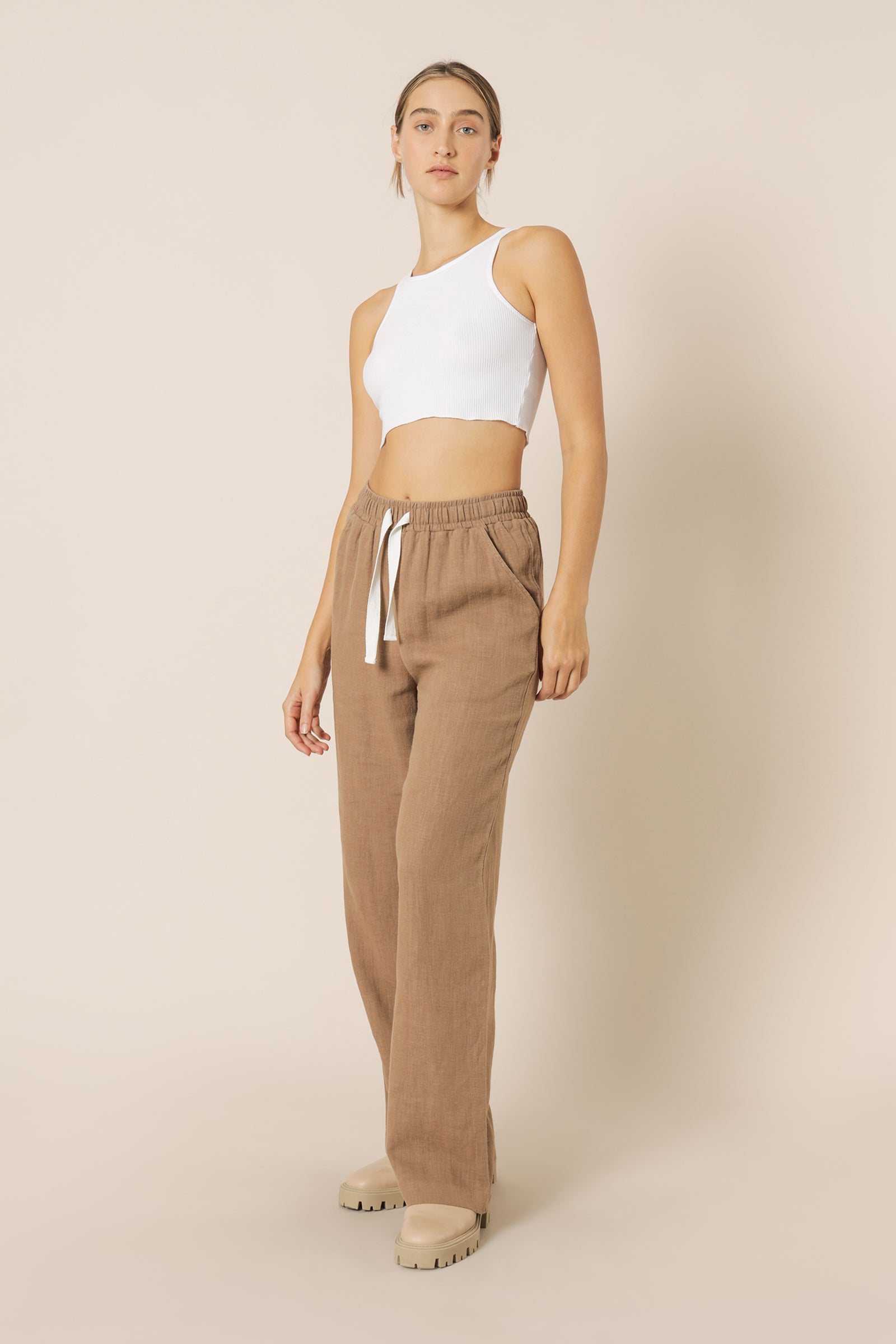 Nude Lucy marvin wide leg pant coffee pants