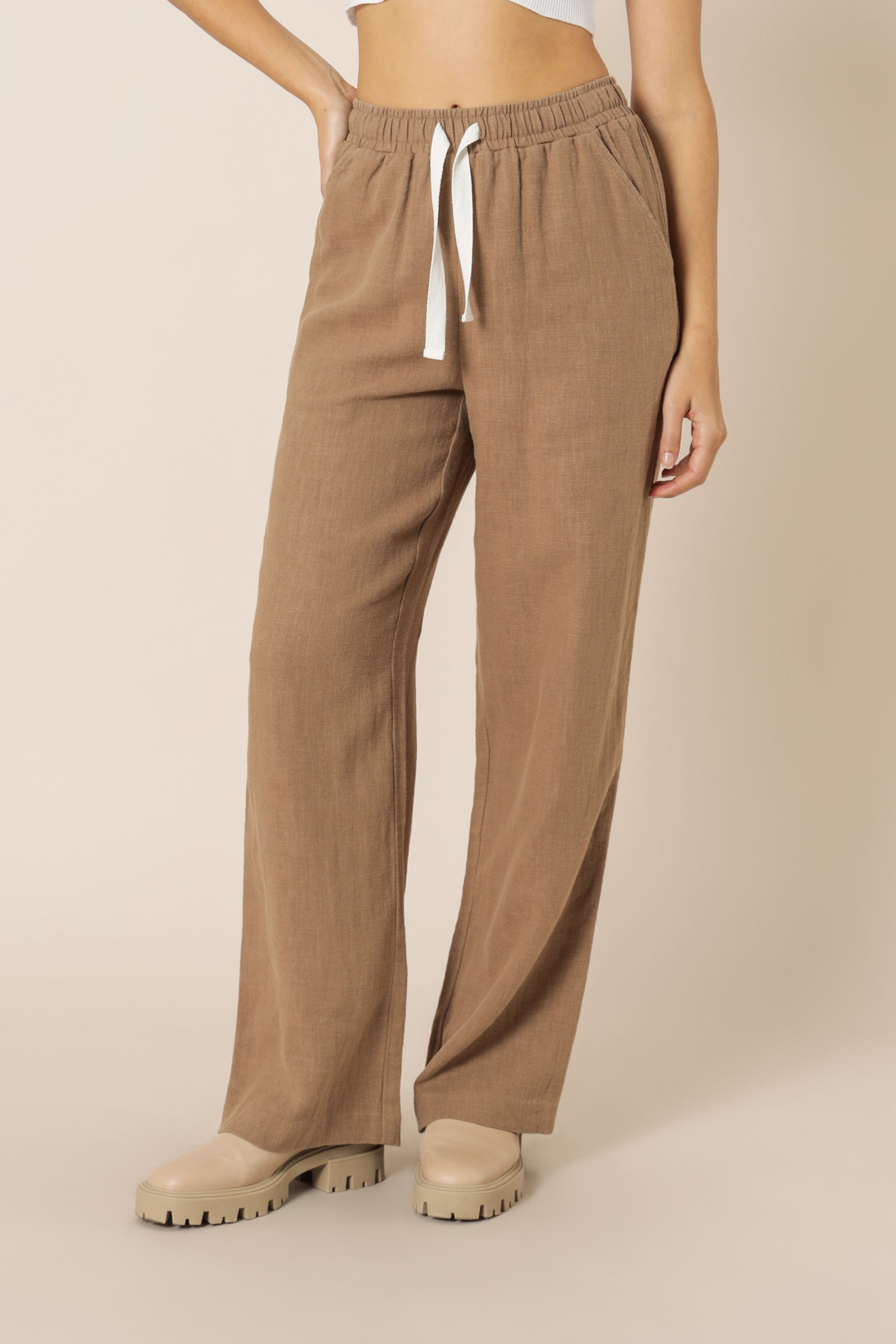Nude Lucy marvin wide leg pant coffee pants
