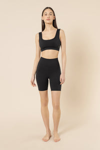 Nude Lucy nude active crop top black top