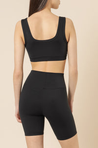 Nude Lucy nude active crop top black top