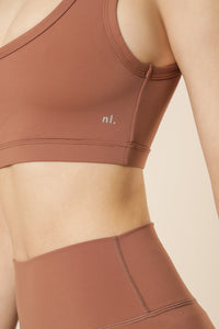 Nude Lucy nude active crop top rosewood top