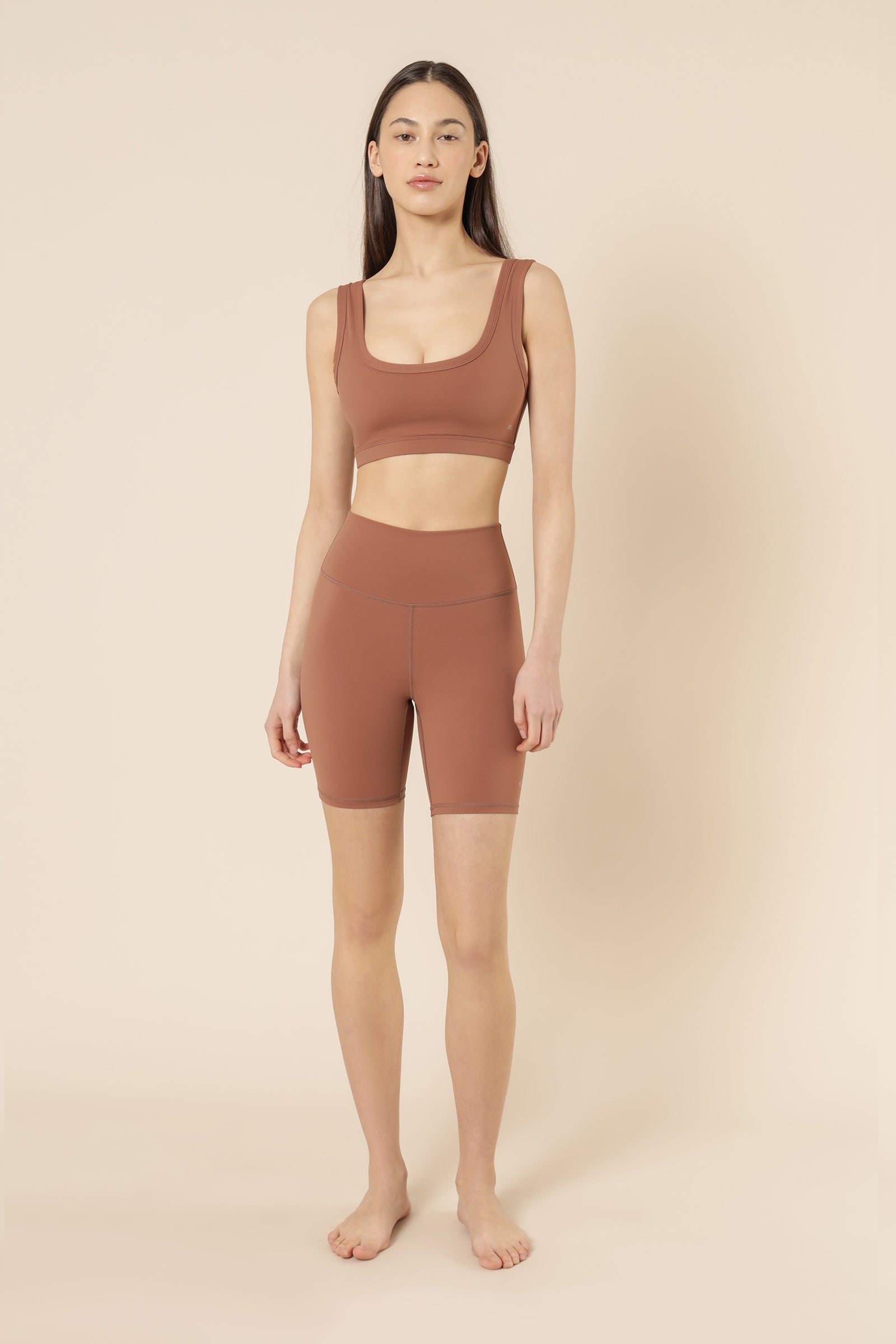 Nude Lucy Nude Active Crop Top Rosewood Top 