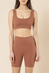 Nude Lucy nude active crop top rosewood top