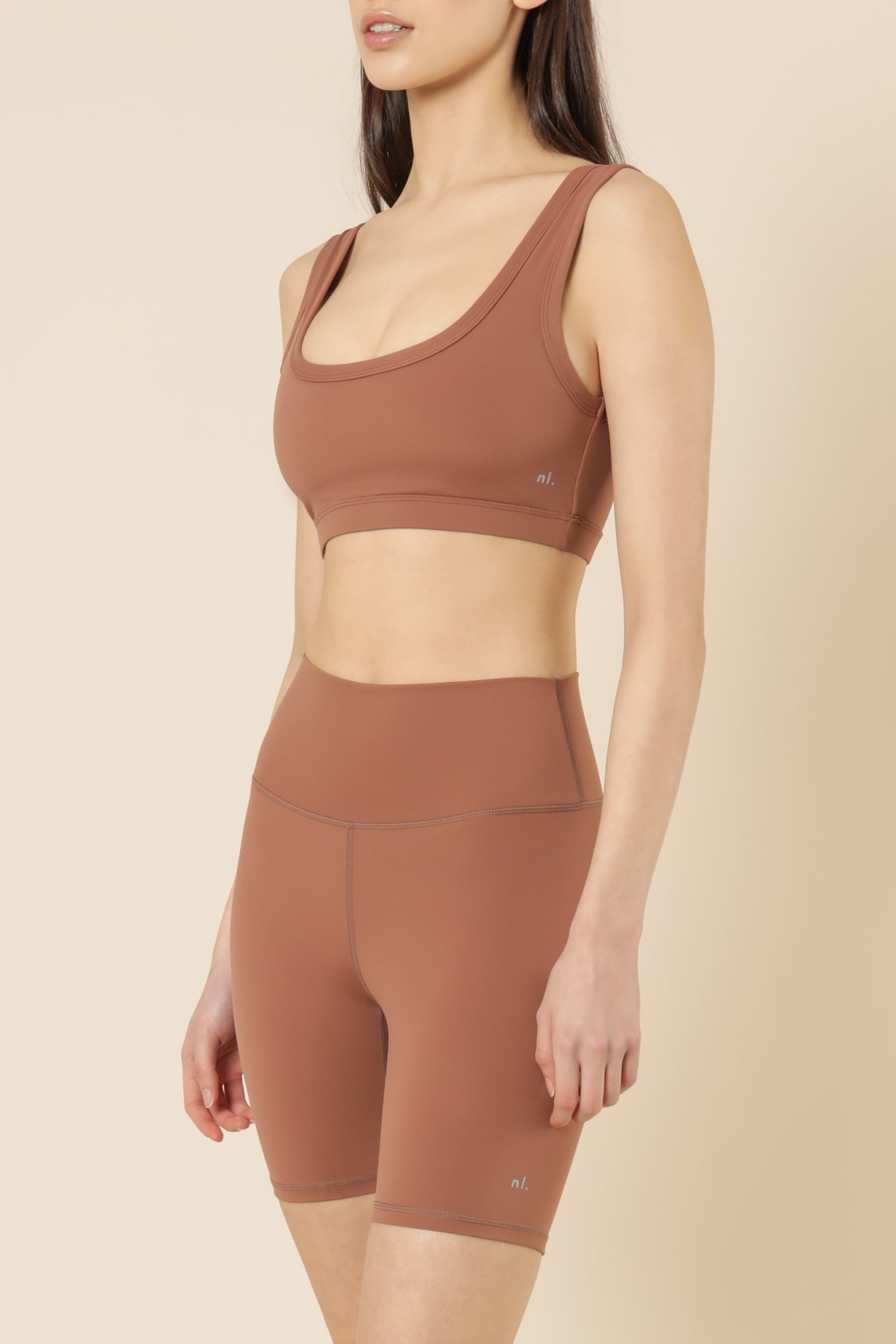 Nude Lucy Nude Active Crop Top Rosewood Top 