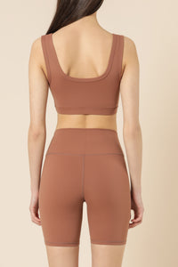 Nude Lucy nude active crop top rosewood top