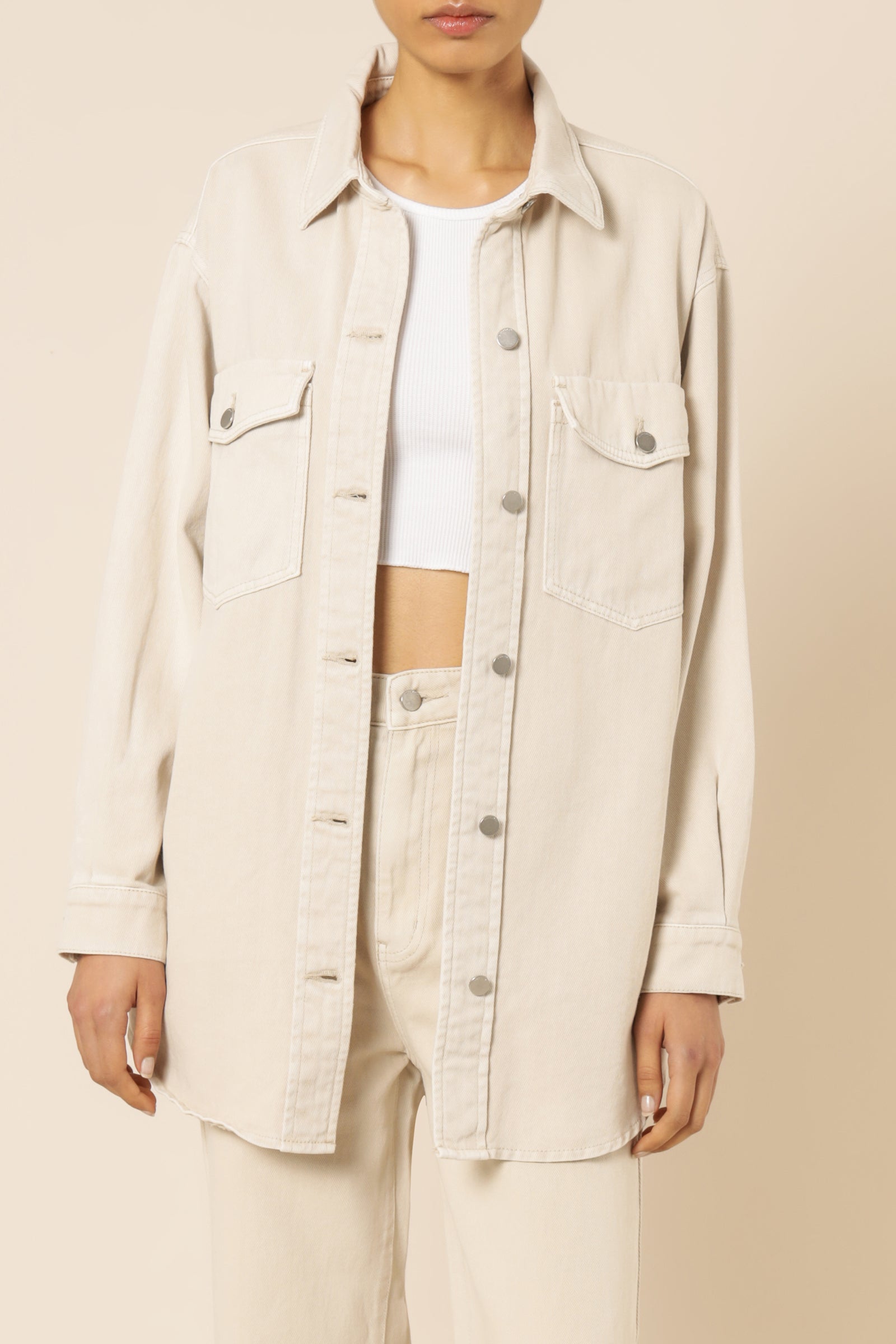 Nude Lucy Rai Denim Jacket Bone Jackets 