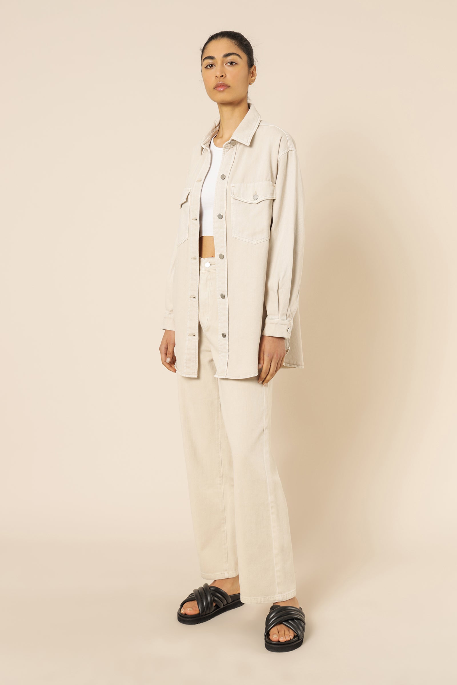 Nude Lucy Rai Denim Jacket Bone Jackets 