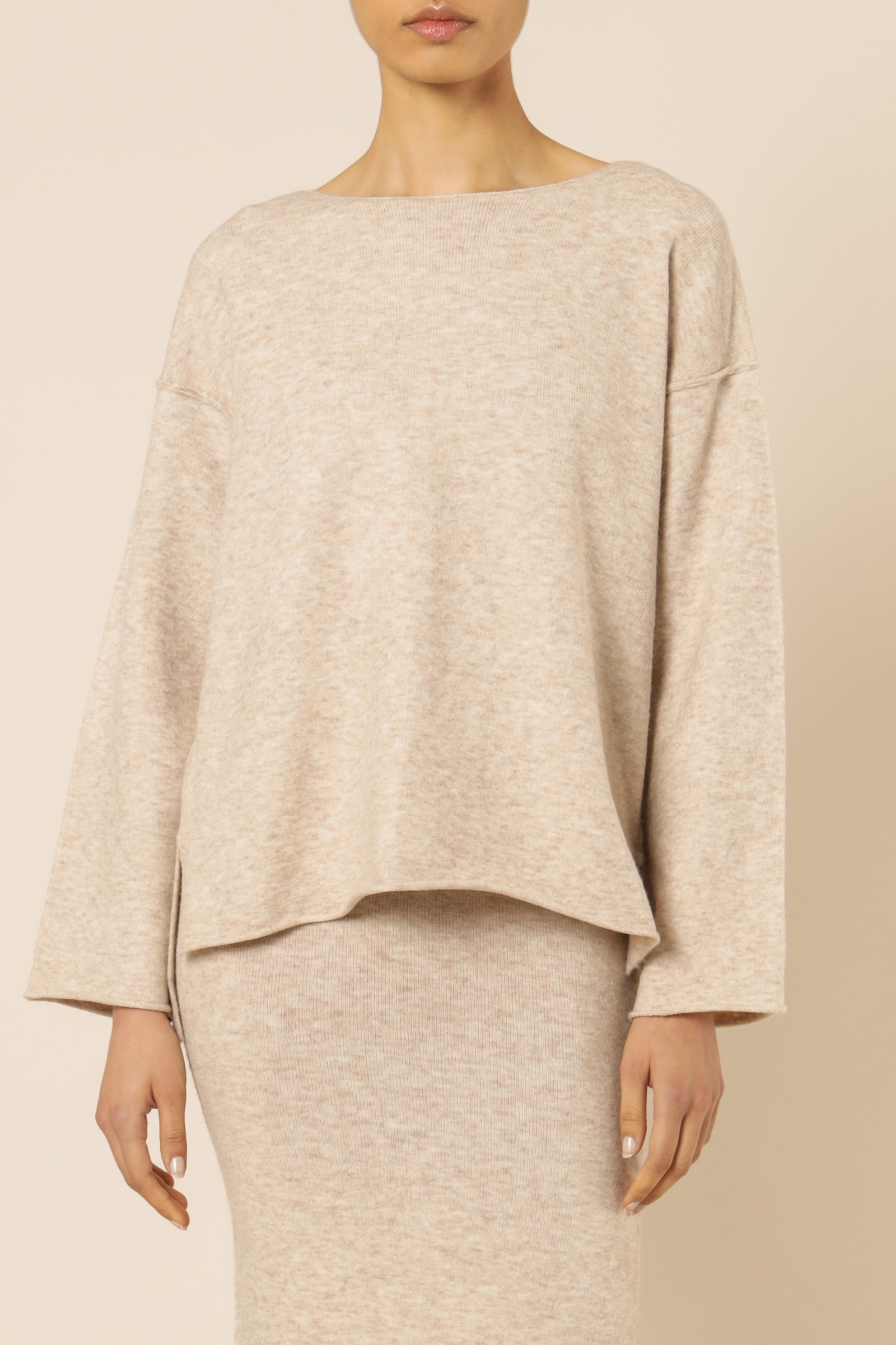 Nude Lucy logan knit top sand knits