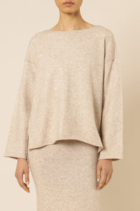 Nude Lucy logan knit top sand knits