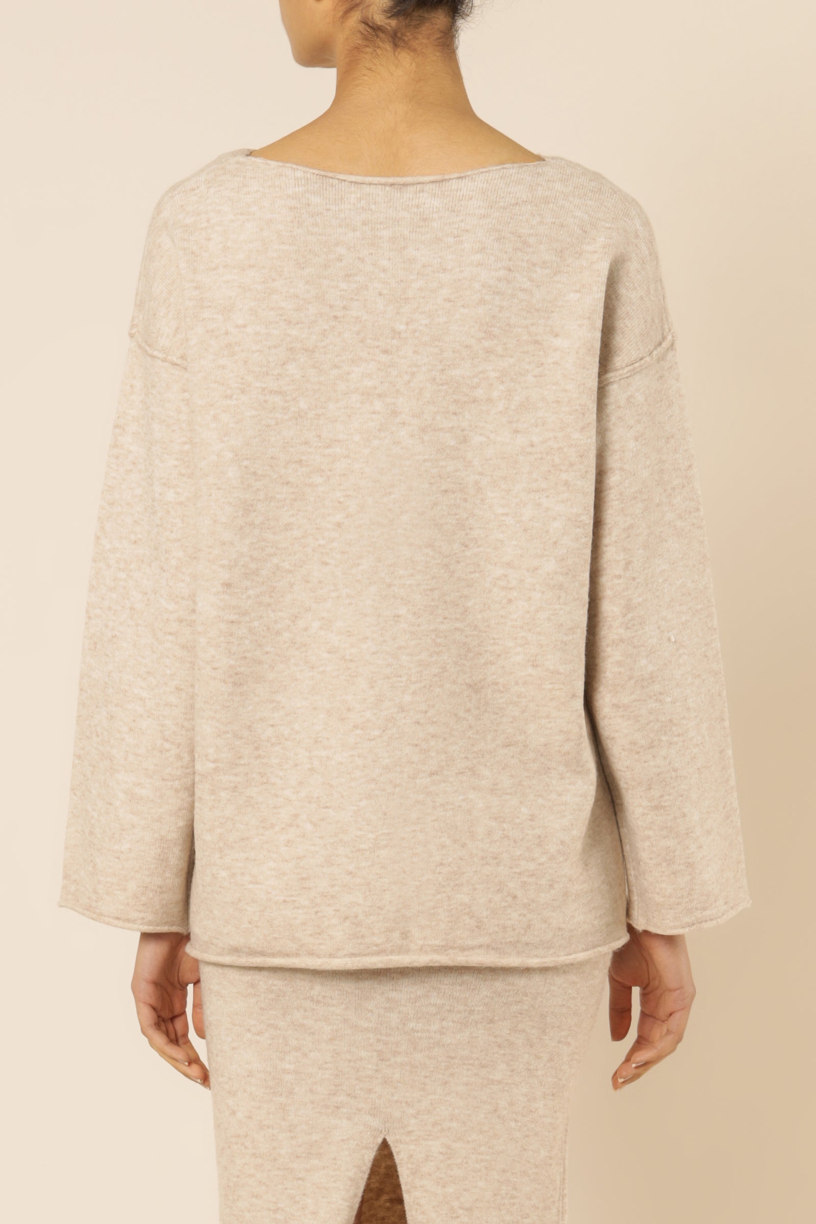 Nude Lucy logan knit top sand knits