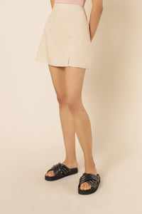 Nude Lucy nima linen mini skirt sand skirt