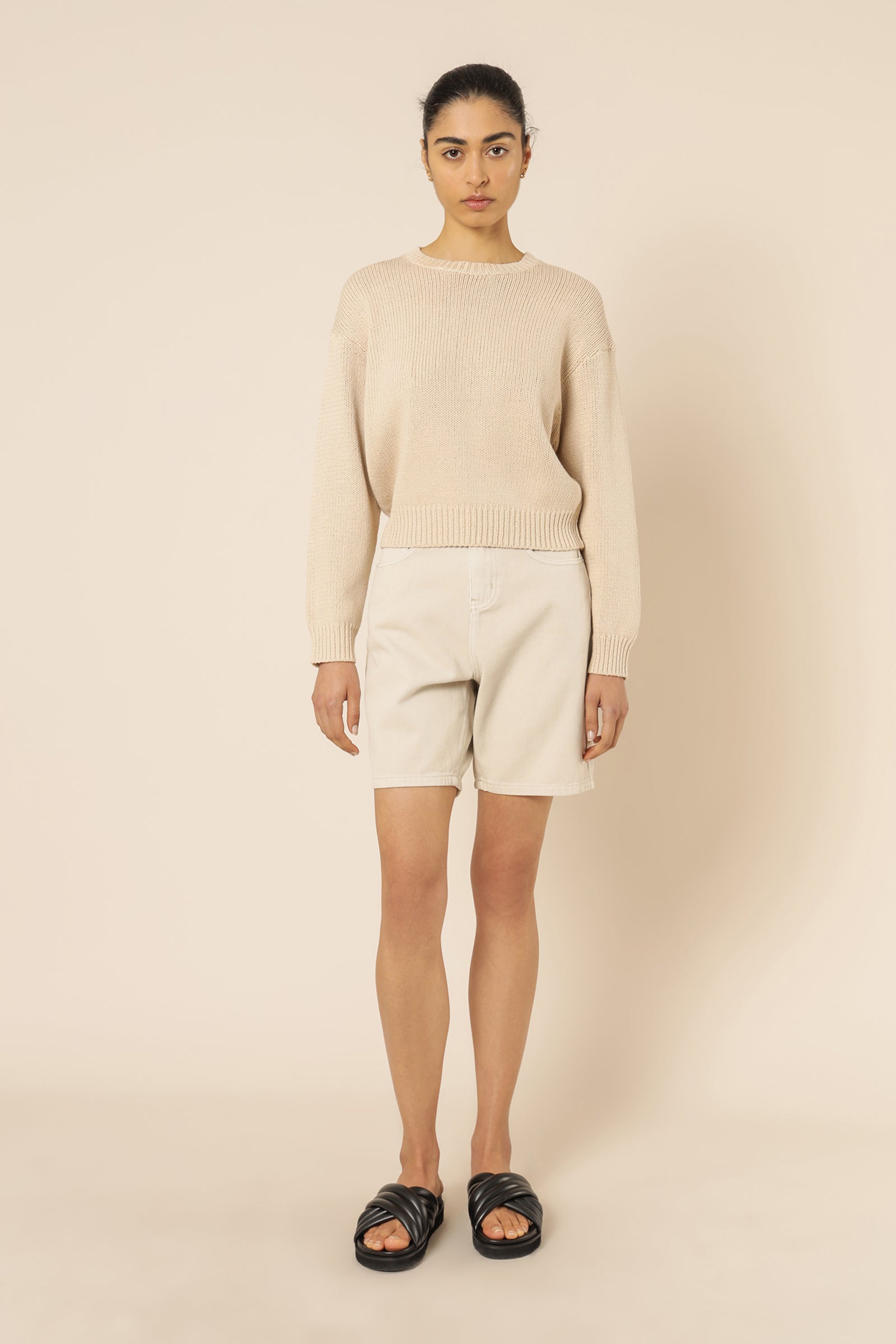 Nude Lucy Blair Knit Jumper Sand Knits 