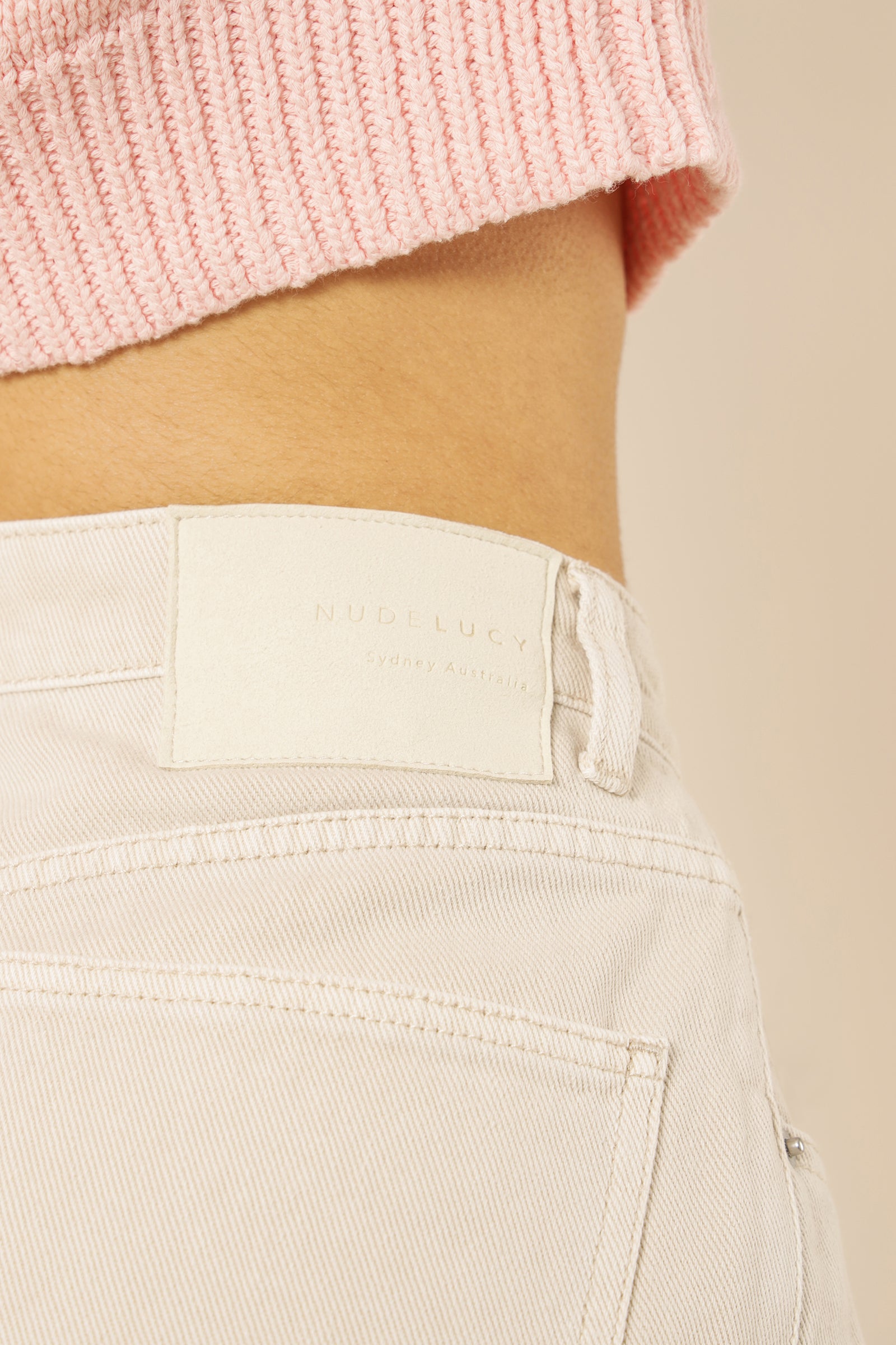 Nude Lucy Rai Denim Short Bone Shorts 