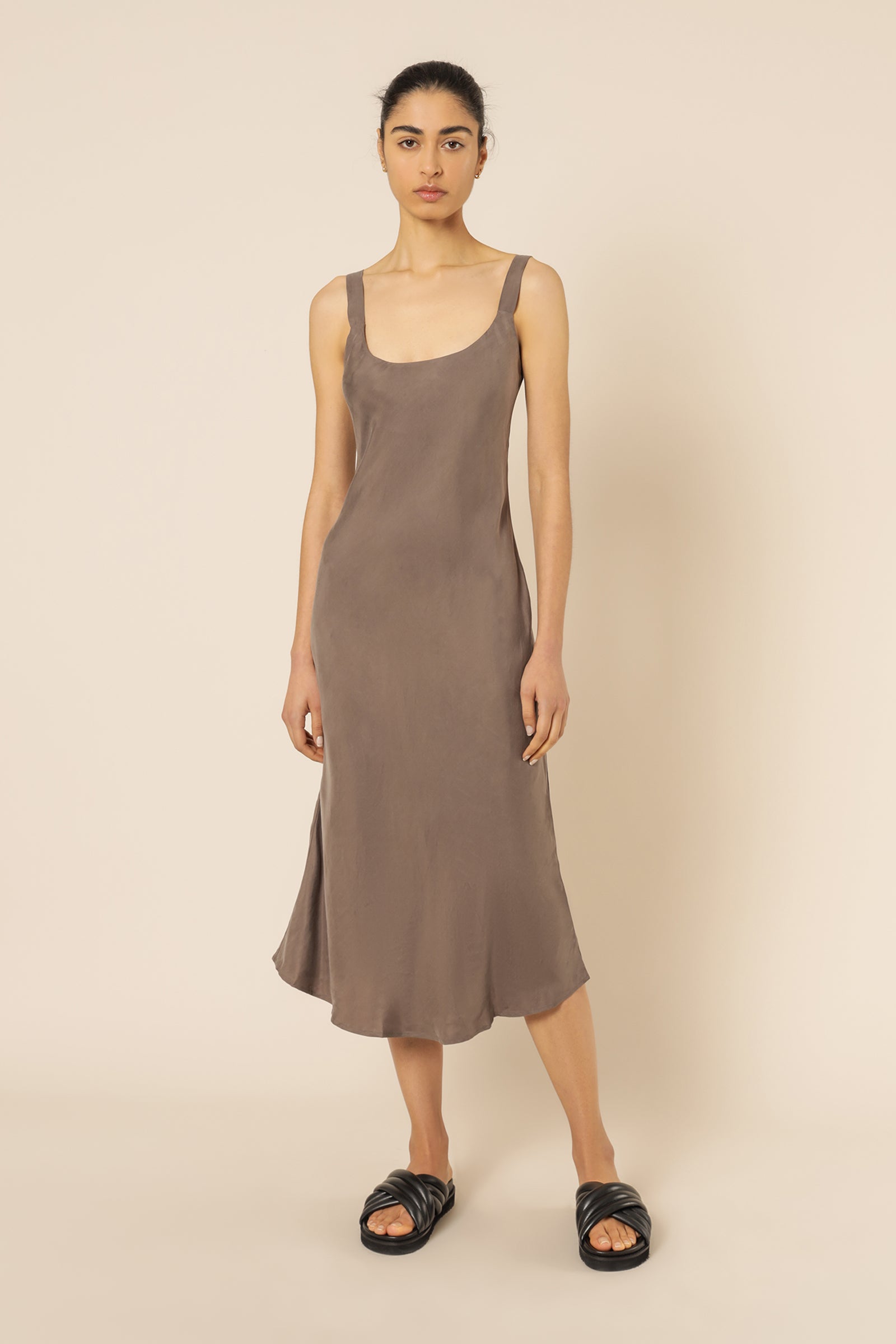 Nude Lucy Esme Cupro Slip Dress Ash Dress 