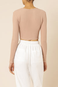 Nude Lucy cameron waffle long sleeve tee desert tees