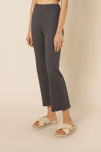 Nude Lucy nude ribbed lounge culotte coal pants