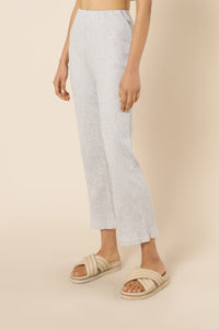 Nude Lucy nude ribbed lounge culotte grey marle pants
