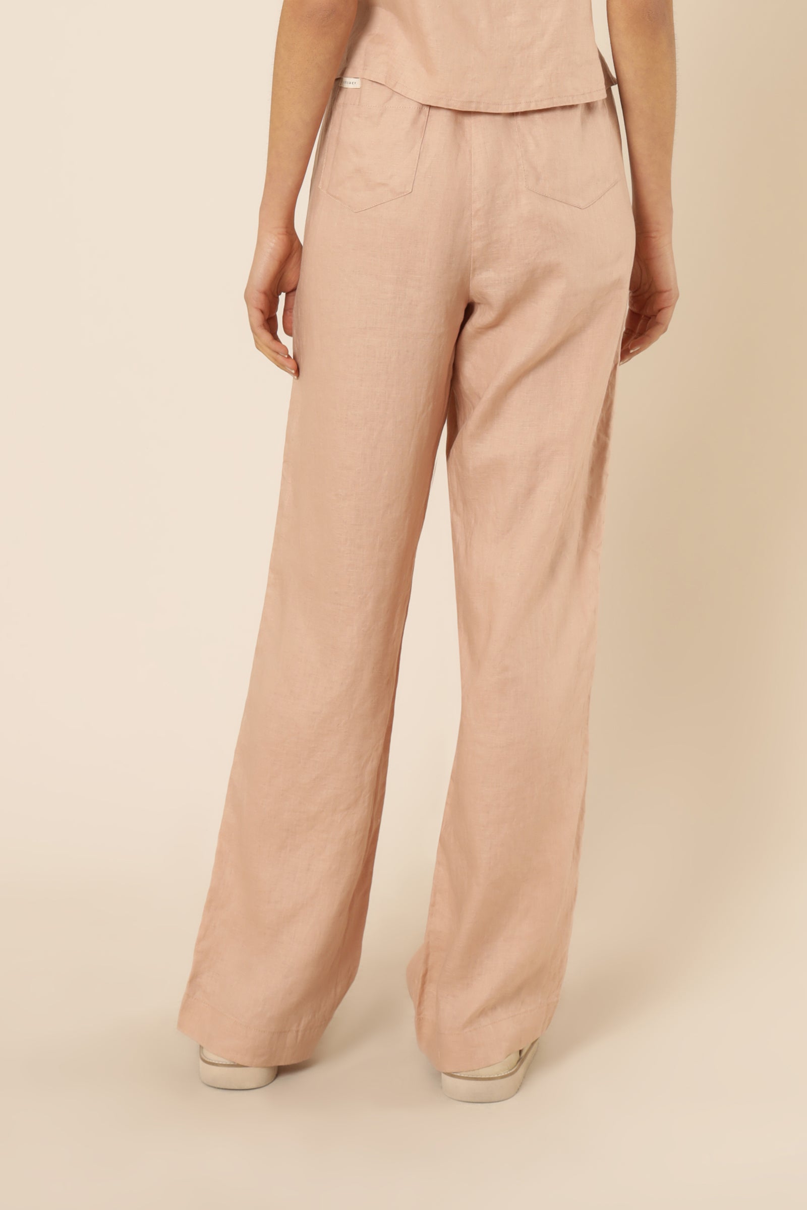 Nude Lucy nude linen lounge pant clay pants