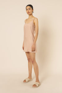 Nude Lucy nude linen lounge dress clay dress