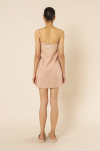 Nude Lucy nude linen lounge dress clay dress