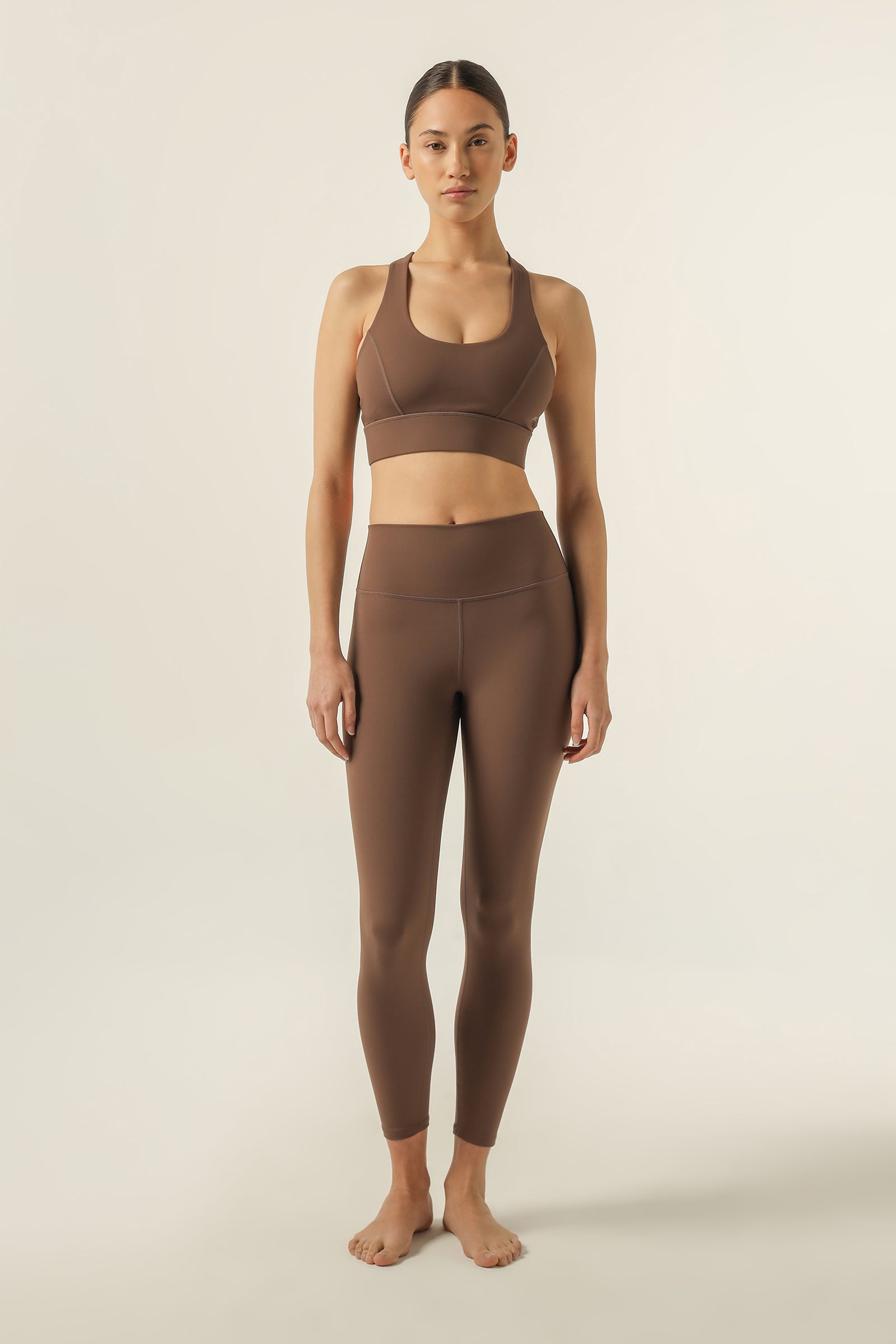 Nude Lucy Nude Active Tights In Chestnut 