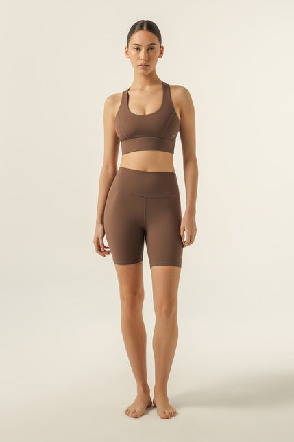 NUDE ACTIVE BIKE SHORT-Chestnut