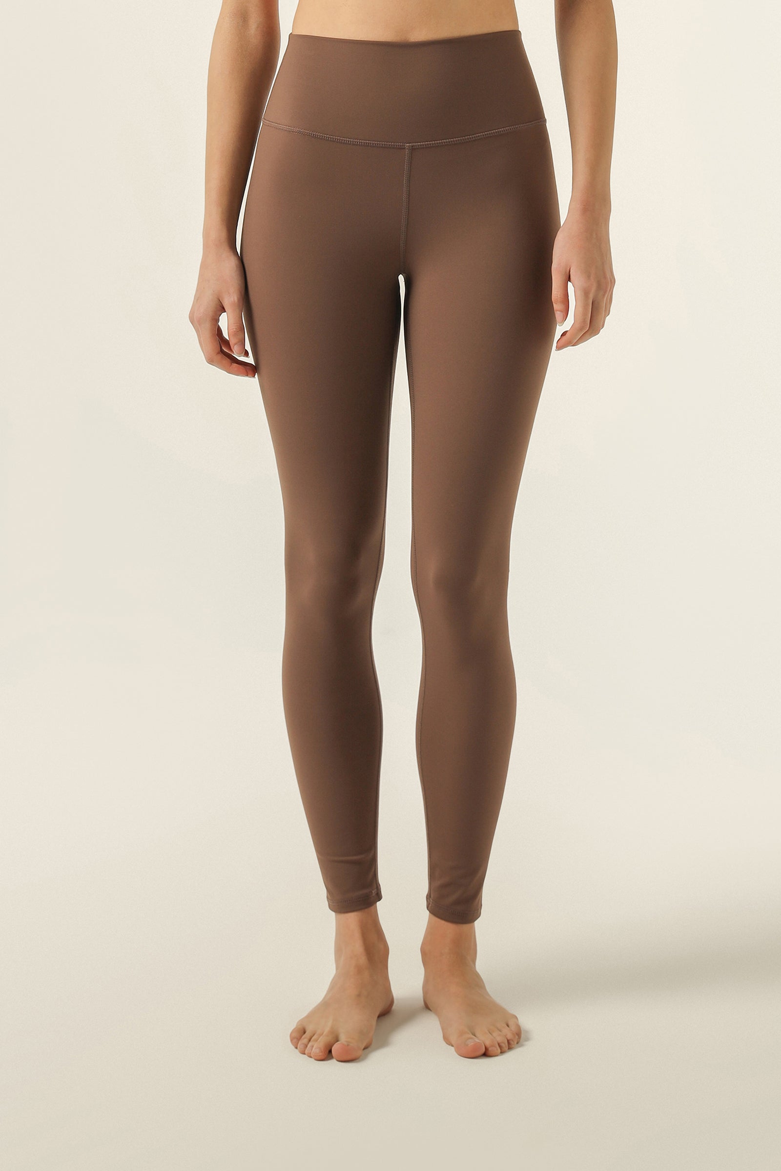 Nude Lucy Nude Active Full Length Tights In Chestnut 